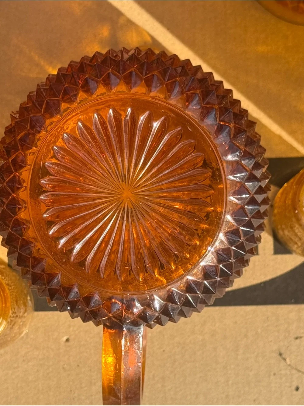 Indiana Glass elegant amber